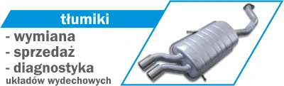 baner informujący o serwisie układów wydechowych i tłumików częstochowa